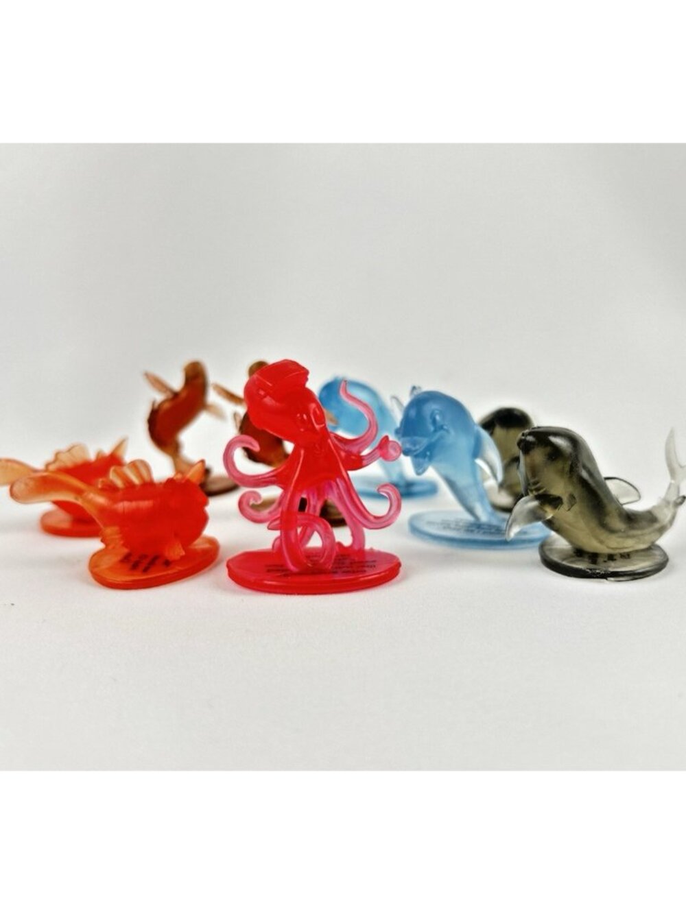 Christian Sea Creatures Figures with Bible Verse on the Bottom Game Pieces